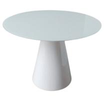 Mesa de Jantar Cone 100 cm Laqueada + Vidro 4mm Mesa de Jantar Cone 100 cm Laqueada + Vidro 4mm