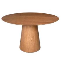 Mesa de Jantar Cone 130 cm Base Madeira Freijó Tampo Freijó Mesa de Jantar Cone 130 cm Base Madeira Freijó Tampo Freijó