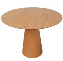 Mesa de Jantar Cone 80 cm Base Madeira Freijó Tampo Freijó Mesa de Jantar Cone 80 cm Base Madeira Freijó Tampo Freijó