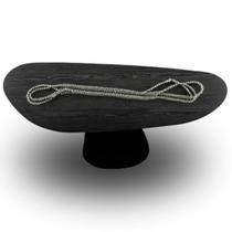 Mesa de Jantar Cone Organica 140x90cm Base Ébano Tampo Ébano