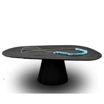 Mesa de jantar Cone Organica 160x90cm Base Ébano Tampo Ébano