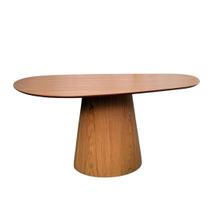 Mesa de Jantar Cone Orgânica 160x90cm Base Freijó Tampo Freijó