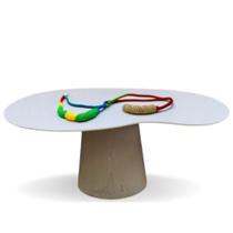 Mesa De Jantar Cone Orgânica Bean 120x80cm Mesa De Jantar Cone Orgânica Bean 120x80cm