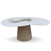 Mesa De Jantar Cone Orgânica Bean 198x122cm Mesa De Jantar Cone Orgânica Bean 198x122cm