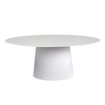 Mesa de Jantar Cone Oval 120X80 cm Cor Branca Mesa de Jantar Cone Oval 120X80 cm Cor Branca