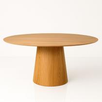 Mesa de Jantar Cone Oval 180x100 cm Base Madeira Freijó Tampo Freijó Mesa de Jantar Cone Oval 180x100 cm Base Madeira Freijó Tampo Freijó