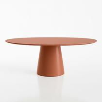 Mesa de Jantar Cone Oval 198x122 cm Laca Terracota Mesa de Jantar Cone Oval 198x122 cm Laca Terracota