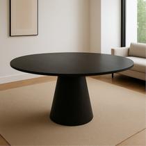 Mesa de Jantar Cone Redonda Laminado em Madeira 120cm Cairo