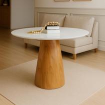 Mesa de Jantar Cone Redonda Vidro Cairo Branco Mesa de Jantar Cone Redonda Vidro Cairo Branco