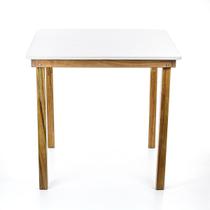Mesa de Jantar Cozinha Quadrada Madeira Moderna 4 Lugares 80cm