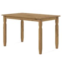 Mesa de Jantar de Madeira Maciça Marrom Antique