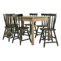 Mesa De Jantar Ditália Com 6 Cadeiras Ja-225 Diamond Mesa De Jantar Ditália Com 6 Cadeiras Ja-225 Diamond