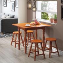 Mesa De Jantar Dobrável 79,8cm Multimóveis Cr50112 Mel