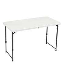 Mesa de jantar dobrável Amazon Basics 4 pés retangular branca