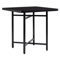 Mesa de Jantar Dobrável Quadrada 86x86cm com Base de Aço Pop