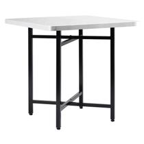 Mesa de Jantar Dobrável Quadrada 86x86cm com Base de Aço Pop