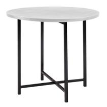 Mesa de Jantar Dobrável Redonda 86cm com Base de Aço Pop