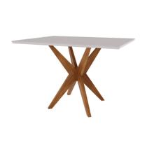 Mesa de Jantar Donna Nesher 4 Lugares Nesher Madeira Maciça Mel Off White Mesa de Jantar Donna Nesher 4 Lugares Nesher Madeira Maciça Mel Off White