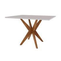 Mesa de Jantar Donna Nesher 4 Lugares Nesher Madeira Maciça Mel Off White Mesa de Jantar Donna Nesher 4 Lugares Nesher Madeira Maciça Mel Off White
