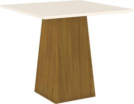 Mesa de Jantar Dora Quadrada 900mm Nature/Off White - Henn