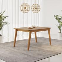 Mesa de Jantar Elegance 120x80cm Tampo Amadeirado sem Vidro JCM Movelaria Mesa de Jantar Elegance 120x80cm Tampo Amadeirado sem Vidro JCM Movelaria