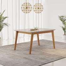 Mesa de Jantar Elegance 180x90cm com Vidro Canto Copo JCM Movelaria