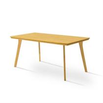 Mesa de Jantar em Madeira Maciça Millena 160x80 com Pés de Madeira - Imbuia Mesa de Jantar em Madeira Maciça Millena 160x80 com Pés de Madeira - Imbuia