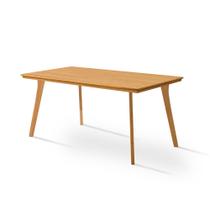 Mesa de Jantar em Madeira Maciça Millena 160x80 com Pés de Madeira - Imbuia Mesa de Jantar em Madeira Maciça Millena 160x80 com Pés de Madeira - Imbuia