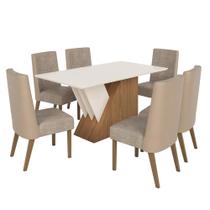 Mesa de Jantar Epic Tampo de MDF com 6 Cadeiras Anne - Móveis Henn