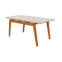 Mesa de Jantar Esmeralda 1,20 Blend - Off White/castanho