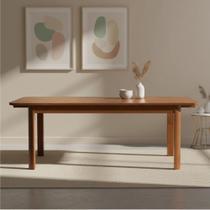Mesa de Jantar Extensível 1200-1600 Madeira Maciça Zuzu Artemobili