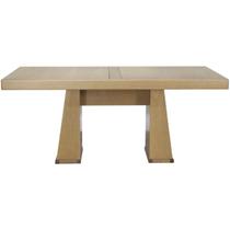 Mesa De Jantar Extensivel 180 ou 237 cm Madeira Amendoa Nacc