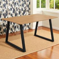 Mesa de Jantar Ferro e Madeira Pintura Eletrostática 120x90 Tokyo