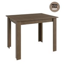 Mesa De Jantar Fixa Multiuso 100x70 Cm Mdp - Ameixa Negra