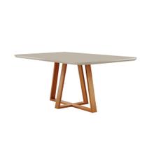 Mesa de Jantar Florença Madeira Maciça 160X90cm Tampo Retângular Vidro Móveis Minas Mesa de Jantar Florença Madeira Maciça 160X90cm Tampo Retângular Vidro Móveis Minas