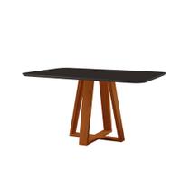 Mesa de Jantar Floripa Madeira Maciça 140X80cm Tampo Retângular Vidro Móveis Minas Mesa de Jantar Floripa Madeira Maciça 140X80cm Tampo Retângular Vidro Móveis Minas