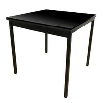 Mesa de jantar Industrial 80x80 com Pés em U Compacta Para Ambientes Pequenos
