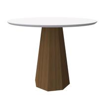 Mesa de Jantar Isis 1000X1000 Imbuia/Off White - New Ceval