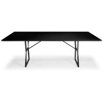 Mesa de Jantar Itatiba Aço Carbono Preto Mesa de Jantar Itatiba Aço Carbono Preto