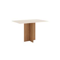Mesa de Jantar Kira 04 Lugares 120 cm S228 Nature Off White - Henn Mesa de Jantar Kira 04 Lugares 120 cm S228 Nature Off White - Henn