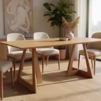 Mesa de Jantar Laminada 2,00m x 1,00m Bossa Gold Salas Mesa de Jantar Laminada 2,00m x 1,00m Bossa Gold Salas