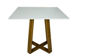 Mesa De Jantar Lary 70cm Quadrada Escrivaninha Para Sala Estar Cozinha Escritório Quadrado Base Madeira Mesa De Jantar Lary 70cm Quadrada Escrivaninha Para Sala Estar Cozinha Escritório Quadrado Base Madeira