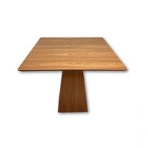 Mesa de Jantar Loft Quadrada MDF 80CM Amadeirado Freijó Base Central