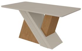 Mesa de Jantar Lopas 1,70 Venus Amendoa Clean/off White