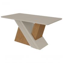 Mesa De Jantar Lopas 1,70 Venus Amendoa Clean/off White