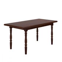 Mesa De Jantar Madeira E Mdp 160x80cm Castanho Piratini Mesa De Jantar Madeira E Mdp 160x80cm Castanho Piratini