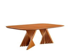 Mesa de Jantar Madeira Maciça Base torcida Diamante Harmonia