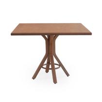 Mesa de Jantar Madeira Maciça Quadrada 90cm Izar