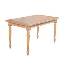 Mesa de Jantar Madeira Maciça Rústica Retangular 140x80cm Francisca - Natural