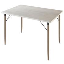 Mesa de Jantar Madri Tampo Avelã Pés Natural Salaone Mesa de Jantar Madri Tampo Avelã Pés Natural Salaone